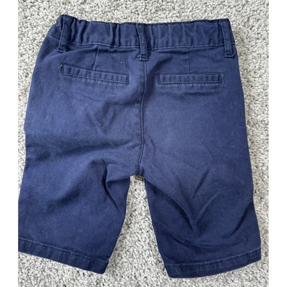 The Childrens Place Girls Uniform Shorts - Lot Of 2 - Navy Khaki 5 Slim Read